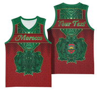 Personalized Morocco Basketball Jersey Royal Lion Islam Patterns - Wonder Print Shop