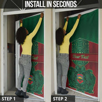 Personalized Morocco Door Cover Royal Lion Islam Patterns - Wonder Print Shop
