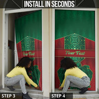 Personalized Morocco Door Cover Royal Lion Islam Patterns - Wonder Print Shop