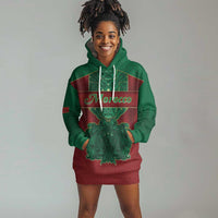 Personalized Morocco Hoodie Dress Royal Lion Islam Patterns - Wonder Print Shop