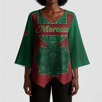 Personalized Morocco Kimono Sleeve Blouse Royal Lion Islam Patterns - Wonder Print Shop