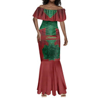 Personalized Morocco Mermaid Dress Royal Lion Islam Patterns - Wonder Print Shop