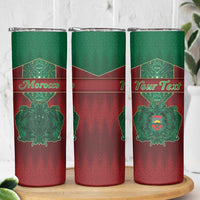 Personalized Morocco Skinny Tumbler Royal Lion Islam Patterns - Wonder Print Shop