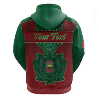 Personalized Morocco Zip Hoodie Royal Lion Islam Patterns - Wonder Print Shop
