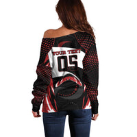 Custom Boomerang Off Shoulder Sweater Unique Style