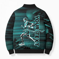 Personalized Running Bomber Puffer Jacket Infinite Sprint Energy