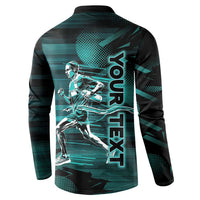 Personalized Running Button Sweatshirt Infinite Sprint Energy