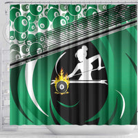 Billiards Shower Curtain Master Of The Cue