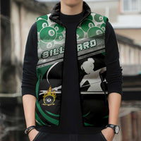 Personalized Billiards Sleeveless Puffer Jacket Master Of The Cue