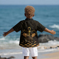Egyptian Goddess Bastet Kid Hawaiian Shirt Ancient Mythology Sacred Black Cat DT05