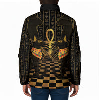 Egyptian Goddess Bastet Padded Jacket Ancient Mythology Sacred Black Cat