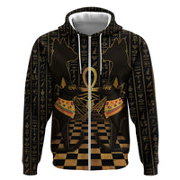 Egyptian Goddess Bastet Zip Hoodie Ancient Mythology Sacred Black Cat