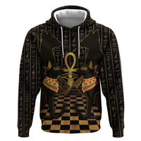 Egyptian Goddess Bastet Zip Hoodie Ancient Mythology Sacred Black Cat