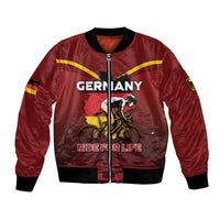Personalized Germany Cycling Bomber Jacket Ride For Life - Wonder Print Shop