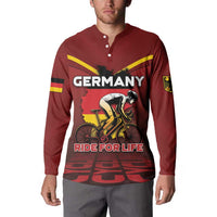 Personalized Germany Cycling Button Sweatshirt Ride For Life - Wonder Print Shop