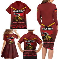 Personalized Germany Cycling Family Matching Long Sleeve Bodycon Dress and Hawaiian Shirt Ride For Life - Wonder Print Shop