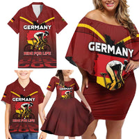 Personalized Germany Cycling Family Matching Off Shoulder Short Dress and Hawaiian Shirt Ride For Life - Wonder Print Shop