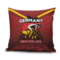 Germany Cycling Pillow Cover Ride For Life - Wonder Print Shop
