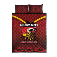 Germany Cycling Quilt Bed Set Ride For Life - Wonder Print Shop