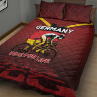 Germany Cycling Quilt Bed Set Ride For Life - Wonder Print Shop