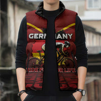 Personalized Germany Cycling Sleeveless Puffer Jacket Ride For Life - Wonder Print Shop