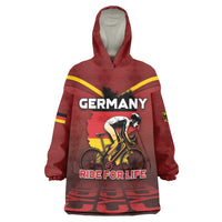 Personalized Germany Cycling Wearable Blanket Hoodie Ride For Life - Wonder Print Shop