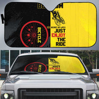 Belgium Cycling Auto Sun Shade Just Enjoy The Ride - Wonder Print Shop