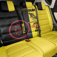 Belgium Cycling Back Car Seat Cover Just Enjoy The Ride - Wonder Print Shop