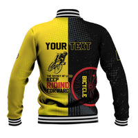 Personalized Belgium Cycling Baseball Jacket Just Enjoy The Ride - Wonder Print Shop