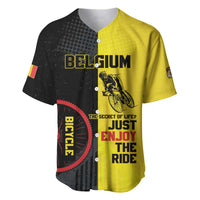 Personalized Belgium Cycling Baseball Jersey Just Enjoy The Ride - Wonder Print Shop