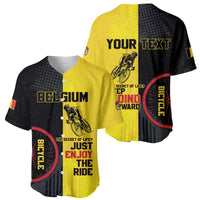 Personalized Belgium Cycling Baseball Jersey Just Enjoy The Ride - Wonder Print Shop