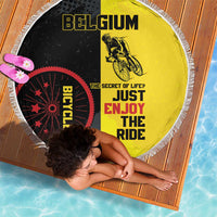 Belgium Cycling Beach Blanket Just Enjoy The Ride - Wonder Print Shop
