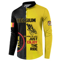 Personalized Belgium Cycling Button Sweatshirt Just Enjoy The Ride - Wonder Print Shop