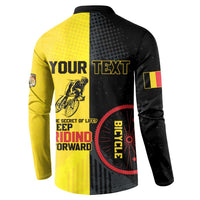 Personalized Belgium Cycling Button Sweatshirt Just Enjoy The Ride - Wonder Print Shop