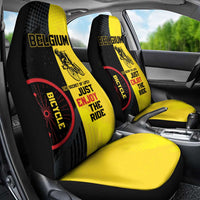Belgium Cycling Car Seat Cover Just Enjoy The Ride - Wonder Print Shop