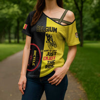 Personalized Belgium Cycling Cross Shoulder Shirt Just Enjoy The Ride - Wonder Print Shop