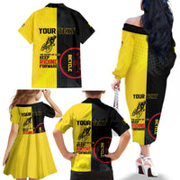 Personalized Belgium Cycling Family Matching Off The Shoulder Long Sleeve Dress and Hawaiian Shirt Just Enjoy The Ride - Wonder Print Shop