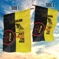 Belgium Cycling Garden Flag Just Enjoy The Ride - Wonder Print Shop
