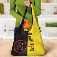 Belgium Cycling Grocery Bag Just Enjoy The Ride - Wonder Print Shop