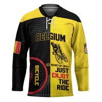 Personalized Belgium Cycling Hockey Jersey Just Enjoy The Ride - Wonder Print Shop