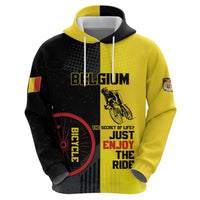 Personalized Belgium Cycling Hoodie Just Enjoy The Ride - Wonder Print Shop