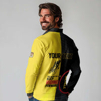 Personalized Belgium Cycling Long Sleeve Polo Shirt Just Enjoy The Ride - Wonder Print Shop