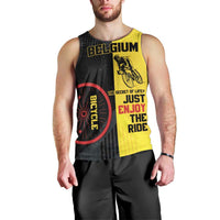 Personalized Belgium Cycling Men Tank Top Just Enjoy The Ride - Wonder Print Shop