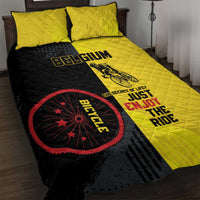 Belgium Cycling Quilt Bed Set Just Enjoy The Ride - Wonder Print Shop