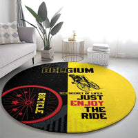 Belgium Cycling Round Carpet Just Enjoy The Ride - Wonder Print Shop