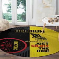 Belgium Cycling Round Carpet Just Enjoy The Ride - Wonder Print Shop