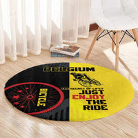 Belgium Cycling Round Carpet Just Enjoy The Ride - Wonder Print Shop