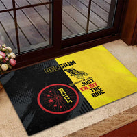 Belgium Cycling Rubber Doormat Just Enjoy The Ride - Wonder Print Shop