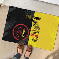 Belgium Cycling Rubber Doormat Just Enjoy The Ride - Wonder Print Shop