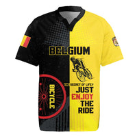 Personalized Belgium Cycling Rugby Jersey Just Enjoy The Ride - Wonder Print Shop